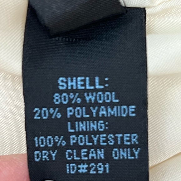 Kenneth Cole Reaction Cream Wool Blend Coat - Size 8 - Picture 12 of 12